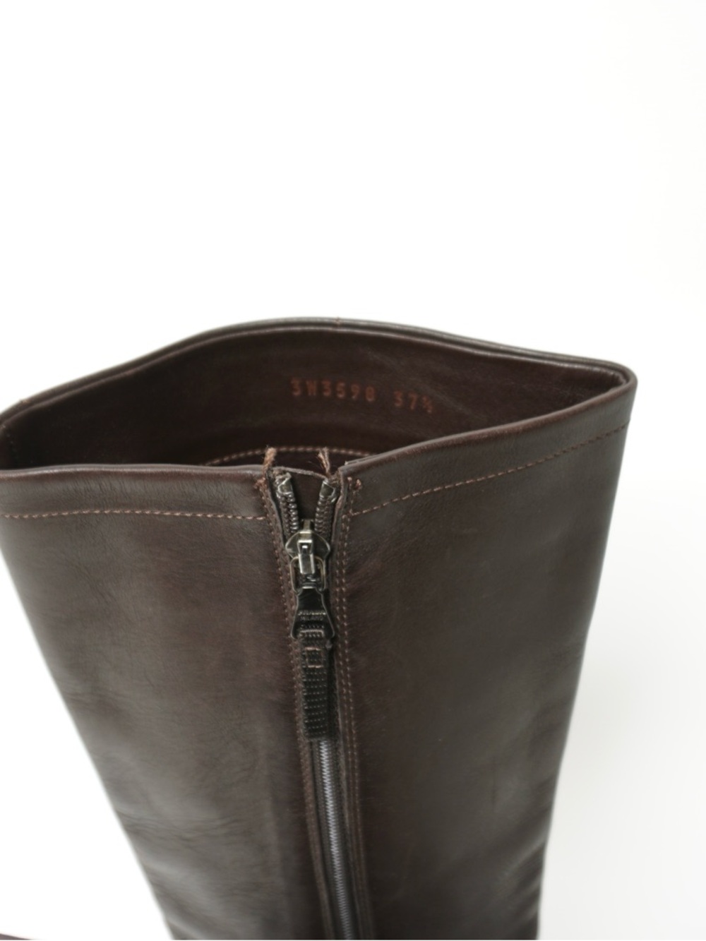 Prada Leather Lug Sole Boots in Dark Brown - Picture 7 of 8